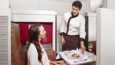 Etihad's first class tasting menu