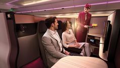Qatar Qsuites for Sydney, Canberra