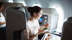 Cathay Pacific's new business class meal service