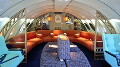 Photos: the Captain Cook lounge of Qantas&rsquo; first Boeing 747s