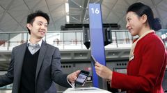 Airline travel pass app for COVID test results, vaccination