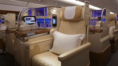 Emirates showcases upgraded A380 business class