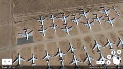 Google Earth shows Qantas A380s sitting idle in the desert