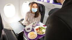 Virgin Australia’s new business class menu takes off