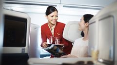 Cathay doesn’t want passengers ordering meals on a screen