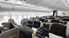 Qantas Rome-Perth-Sydney Boeing 787 business class