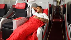 How to make an &lsquo;angled&rsquo; business class bed more comfortable