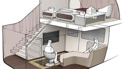 The A380 almost had a split-level first class ‘loft’ suite