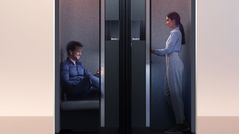 Boeing reveals in-flight phone booths for the video call era