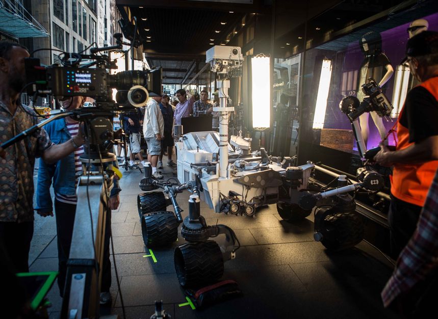 Shooting in progress for Qantas' latest advert