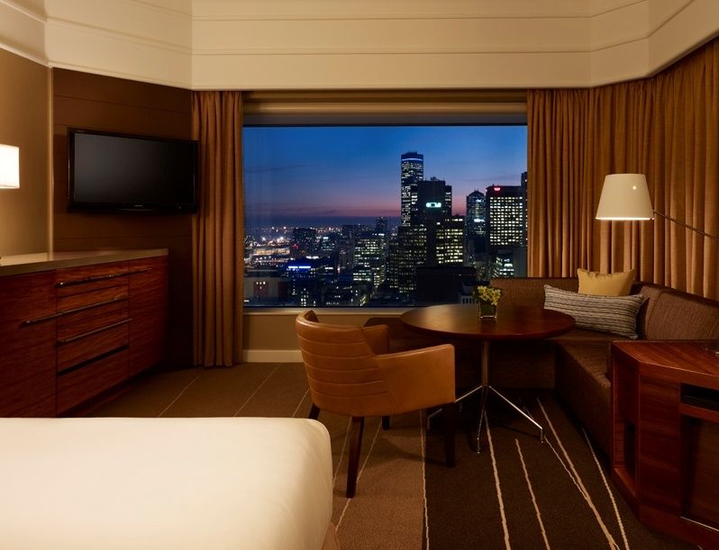 Club rooms like this one get extra amenities.
