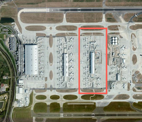 T5C (in the red box) will mean more gates for British Airways' flights at Heathrow.