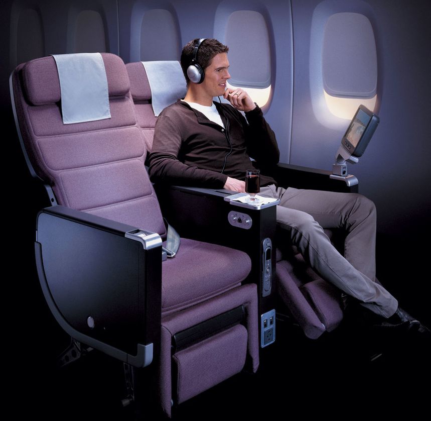 Some Qantas ticket classes won't let you upgrade from economy to Premium Economy or above, no matter how many points you've got...