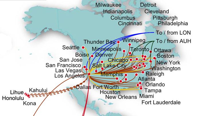 LAX to be Virgin Blue's second global hub