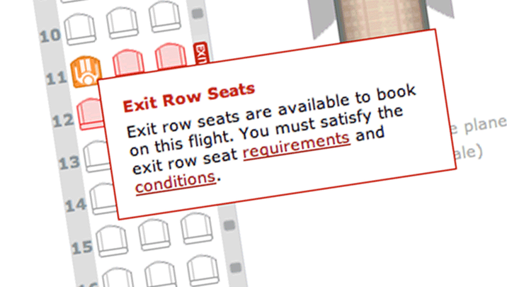 Qantas giving out free exit row seats