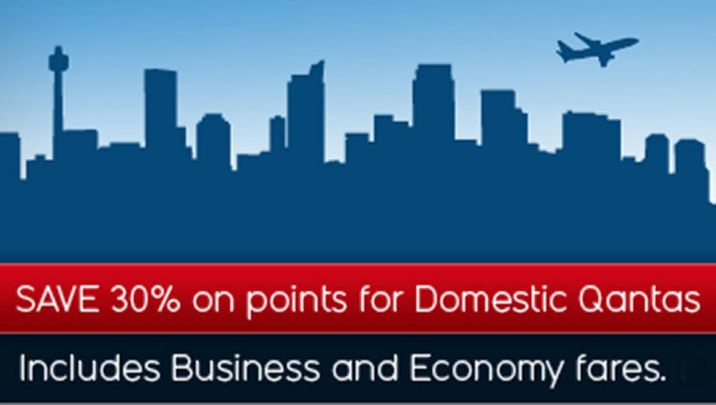 Qantas 30% off award flights