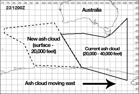 Another ash cloud is on its way to Australia