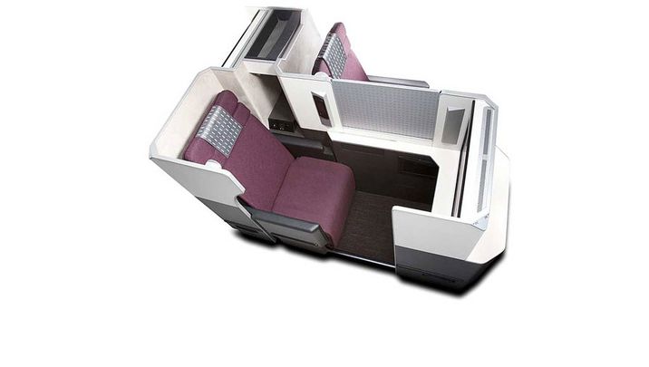 Up close with JAL's new business seat