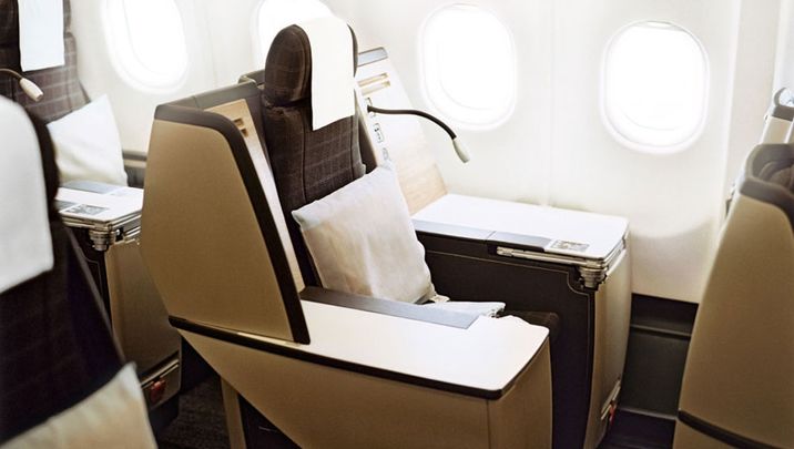 Swiss Airbus A340 business class