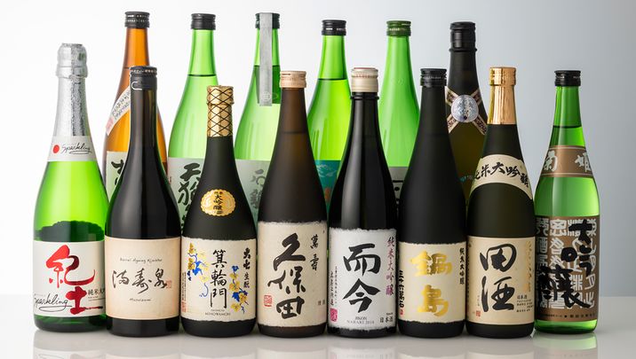 ANA's new business class, first class sake menu