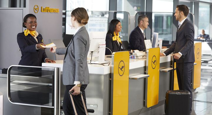 Lufthansa Airbus A319 European economy class