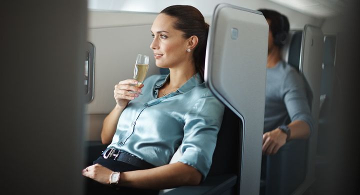 Cathay Pacific A350-1000 business class (Perth-HK)