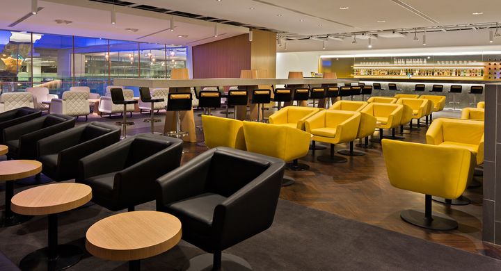 Qantas business class lounge, Singapore Changi Airport