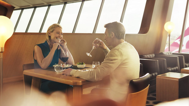 The new Qantas first/business class lounge experience