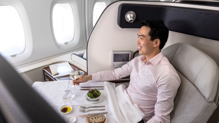 Qantas A380 and first class returns to Melbourne