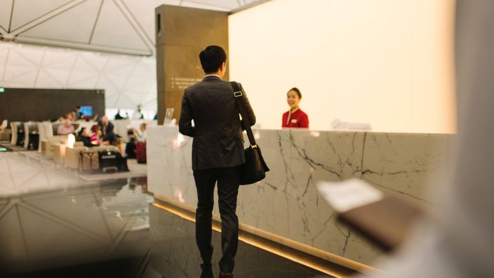 Cathay Pacific The Wing Business lounge, Hong Kong