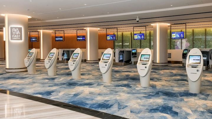 Qantas early check-in at Singapore’s Changi Airport