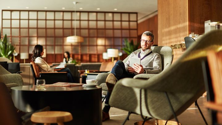Cathay Pacific first class lounge, London Heathrow
