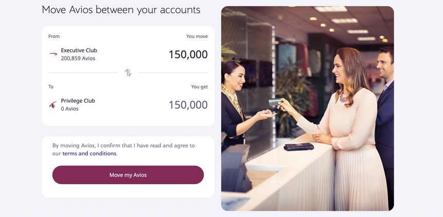 It's easy to transfer your Avios between airline frequent flyer programs.