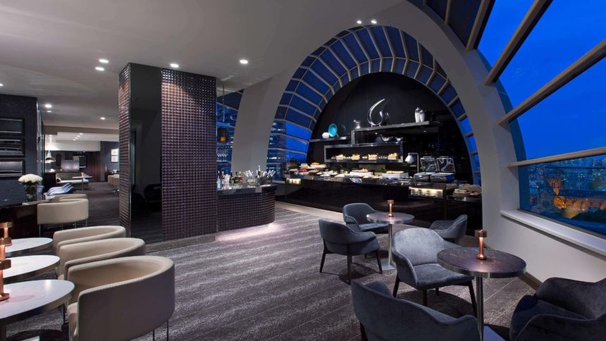 The hotel's Club Lounge is an excellent hideaway to relax or get some work done