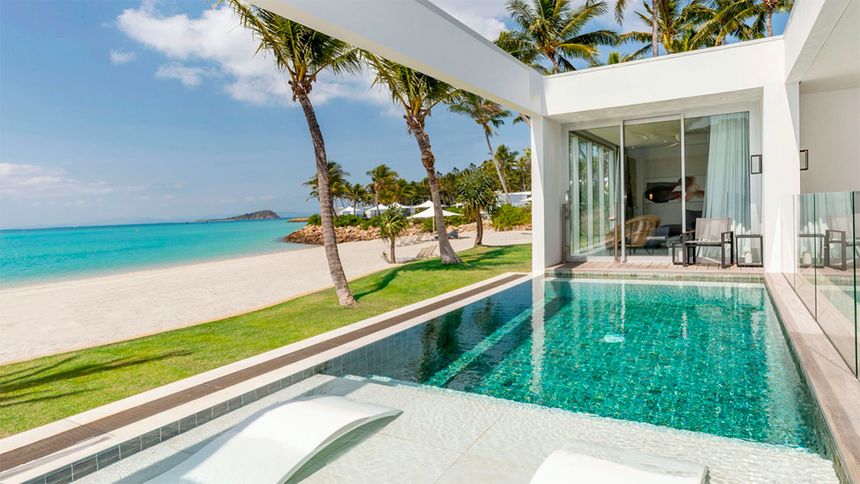 The Three Bedroom Hayman Beach House is its star guest room.