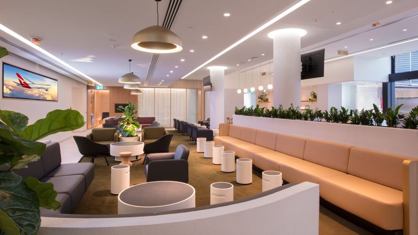The Qantas International Transit Lounge in Perth