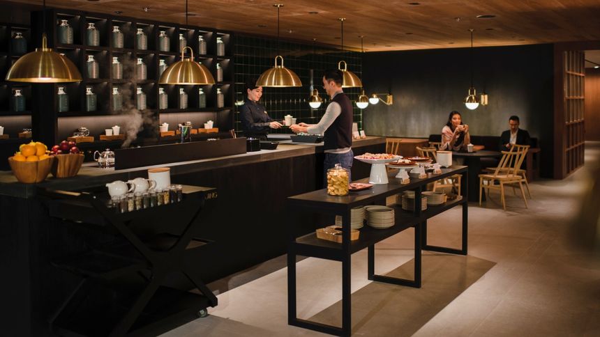Cathay Pacific's The Pier Business lounge.