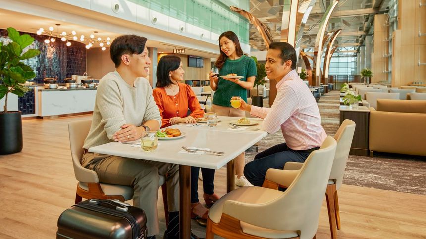 The KrisFlyer Gold Lounge at Changi Terminal 3.