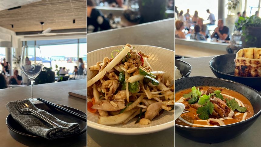 Pan-Asian cuisine alongside the shore sand of Burleigh beach.