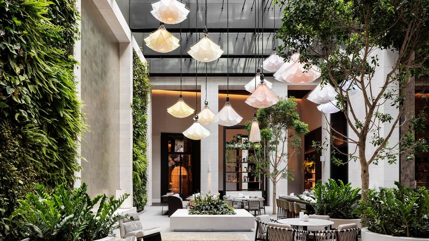 Aperture restaurant is the social heart of the hotel.