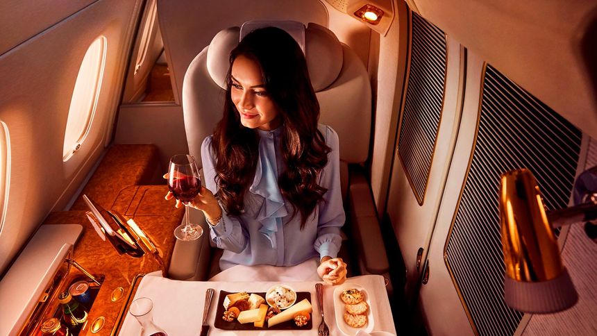 Emirates' A380 first class.