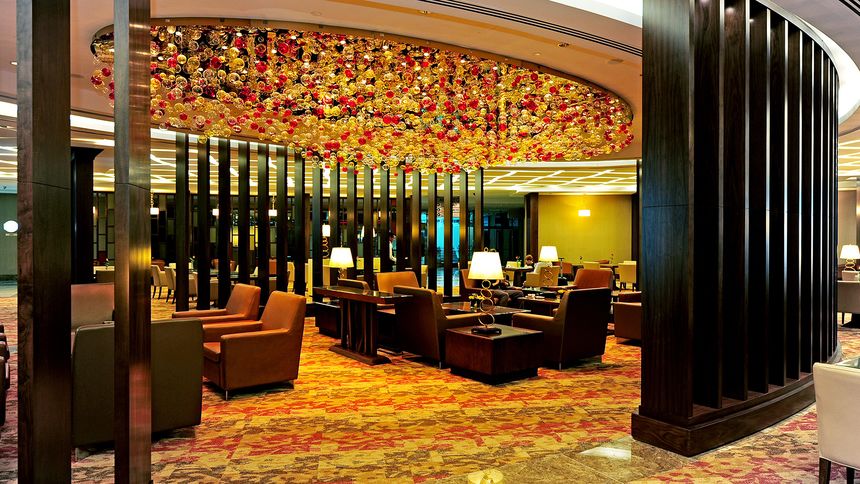 The Emirates flagship First lounge in Dubai.