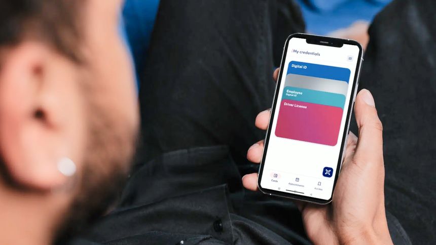 A wide range of Digital ID cards can be securely stored in the smartphone's wallet.
