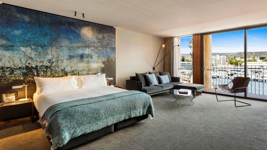 One of the hotel's Superior Waterfront rooms.