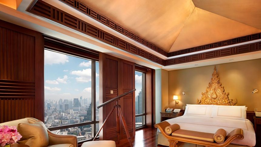 The hotel is renowned for the scale of its rooms and suites.