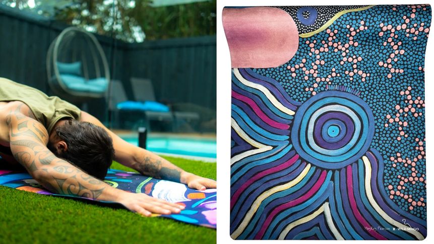 Wild Mingo has mats in eight eye-catching designs, along with resistance bands and blocks.