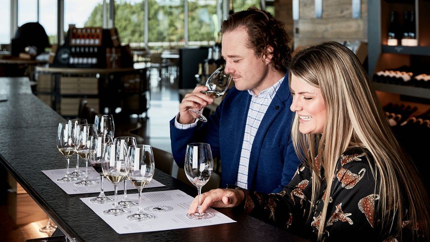 Three tiers of tastings are available, all with a flight of five wines.