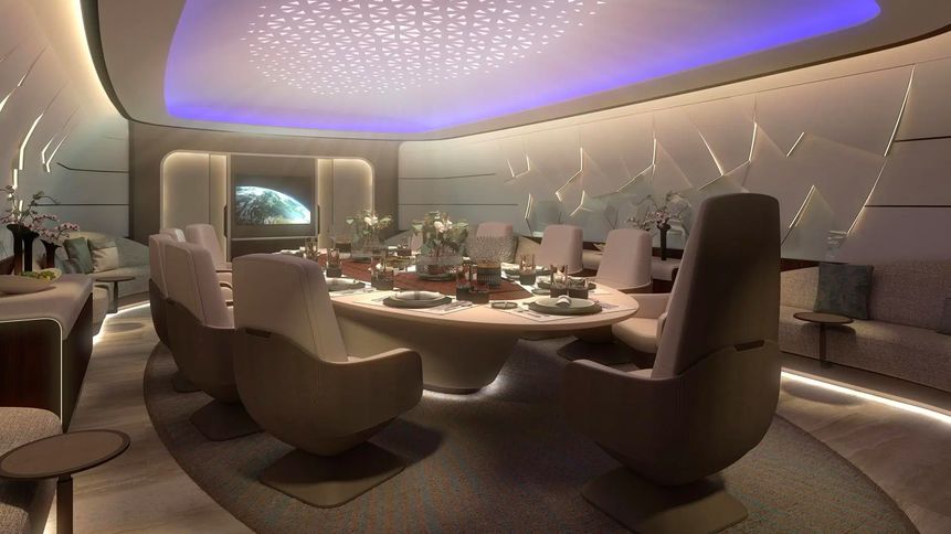 Lufthansa Technik's Boeing 777-9 concept.