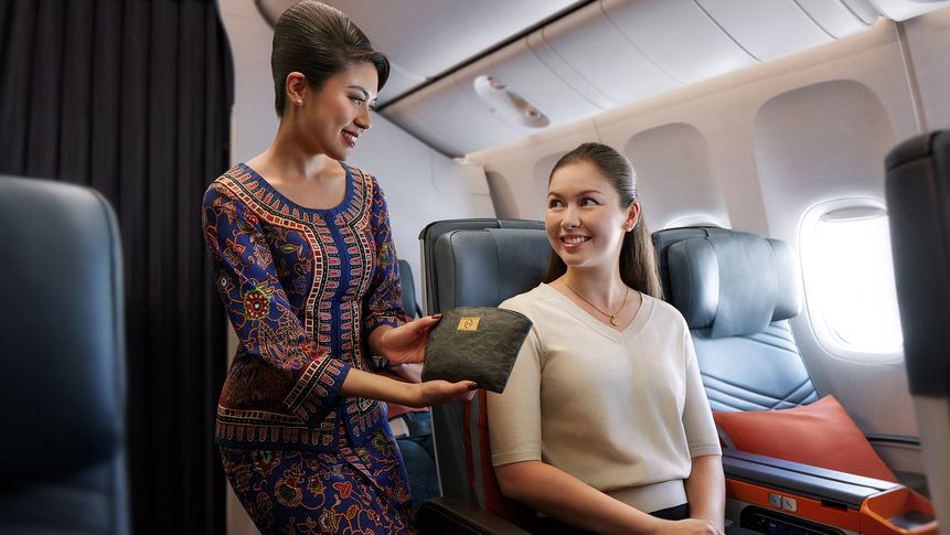 Singapore Airlines premium economy.