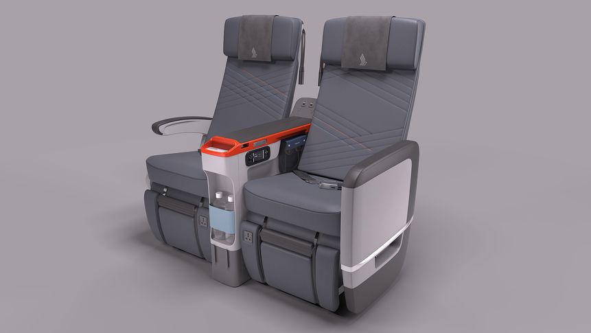 Singapore Airlines premium economy.